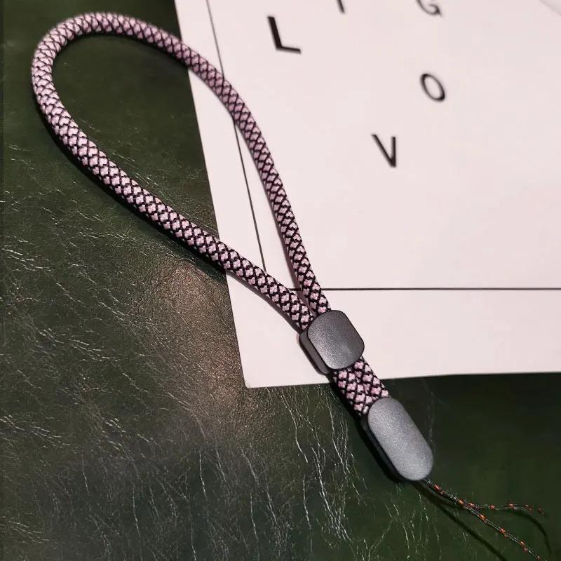 

Skin Texture Braid Phone Lanyard Necklace Wrist Strap for iphone huawei redmi xiaomi Samsung Camera GoPro Adjust String Holders