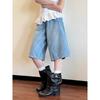 Cowhide Pants Short Boots Women's Pleated Pile Black Wipe Round Head Vintage Chubby Knight Western Cowboy Martin Boots