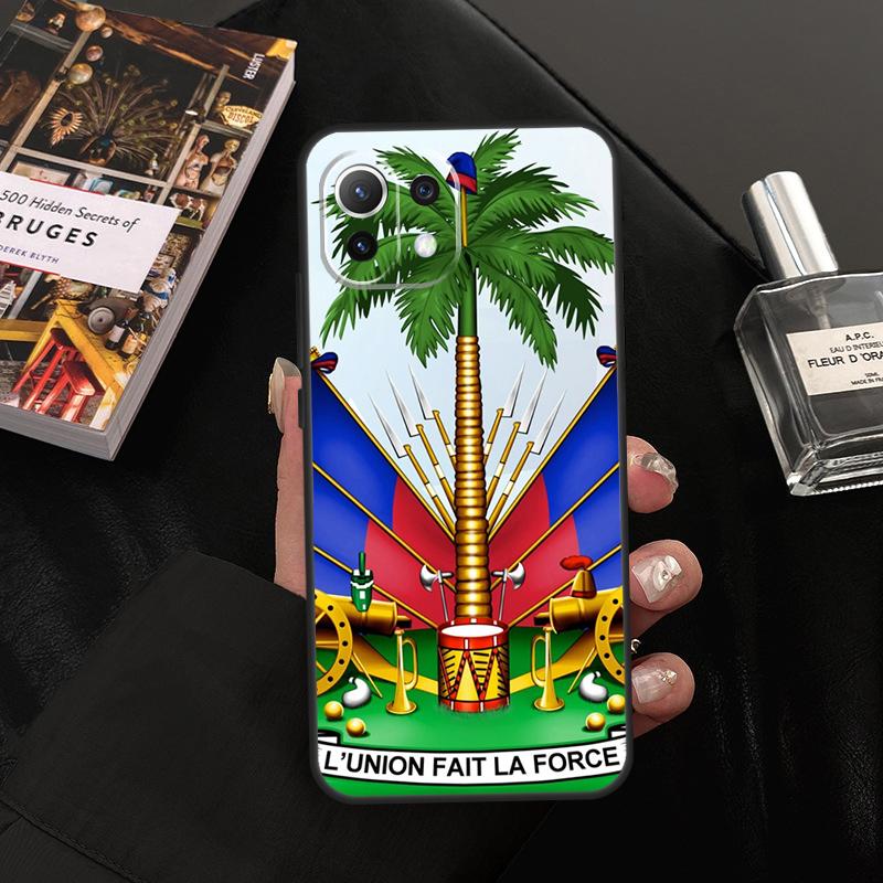 Haiti Haitianische Flagge Hülle Für Xiaomi 11T 12T 13T 14T Pro 13 14 15 Ultra POCO X7 Pro X3 X5 X6 F5 F6 M6 Pro Abdeckung