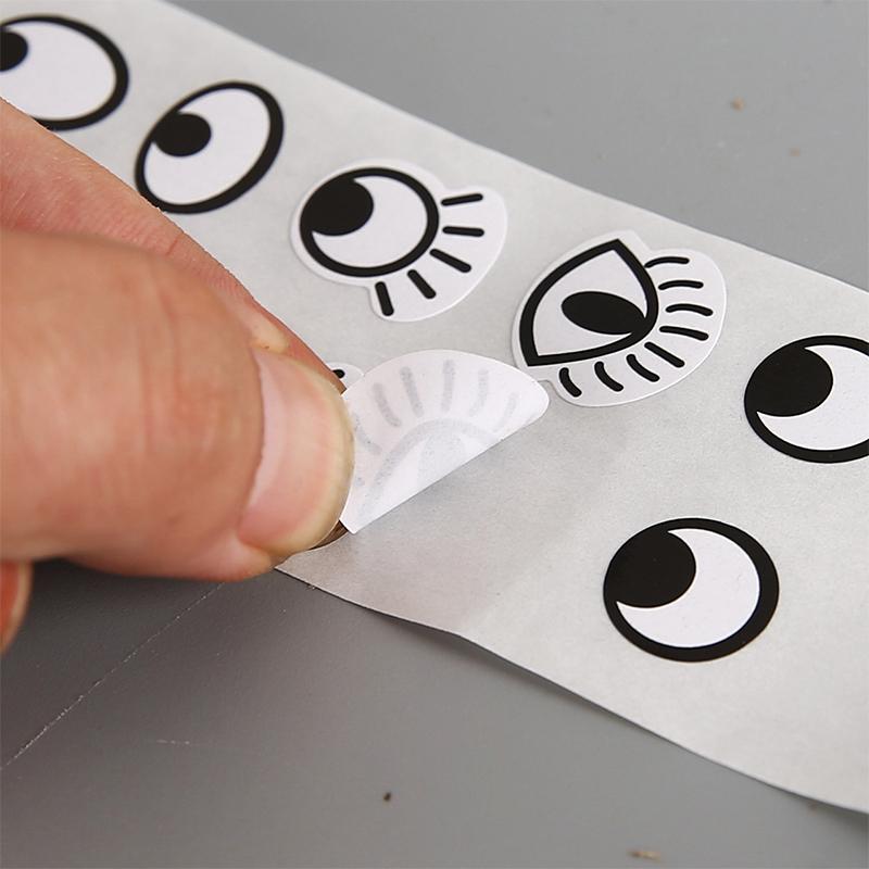 1000 Pezzi/Rotolo Adesivi Occhi Autoadesivi Mini Adesivo a Forma di Occhio Per Artigianato Fai-da-te, Decorazioni per Feste Decorazioni per la Casa Materiale Scolastico