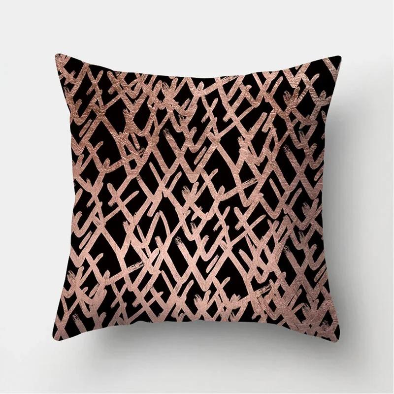 Marble Geometric Pattern Decorative Cushions Pillowcase Polyester Cushion Cover Throw Pillow Sofa Decoration Pillowcover