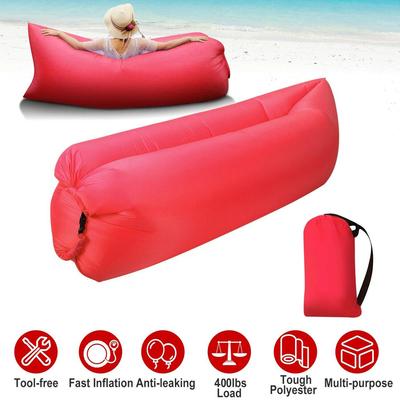Tragbares aufblasbares Sofa mit Aufbewahrungstasche, multifunktional, faltbar, weich und schnell aufblasbar, Schlafsack-Sofa für Strand, Camping