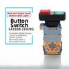 Industrial Grade 22mm Pushbutton Switch Red Green LED for 12V 24V 220V Control Panels LA155B 11D/RG ABS Housing