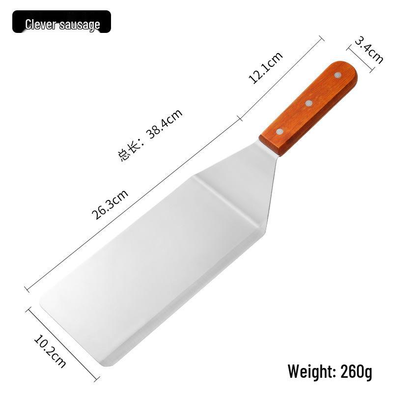 Stainless Steel Spatula Set: Kitchen, Hamburger, Frying, Teppanyaki, and Barbecue Tools