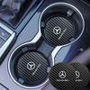 FFYE5 2pcs Car Cup Holder Anti Slip Insert Coaster Pads Accessories For Benz W202 W212 W126 W140 W168 W177 CLS GLE GLC GLS CLA