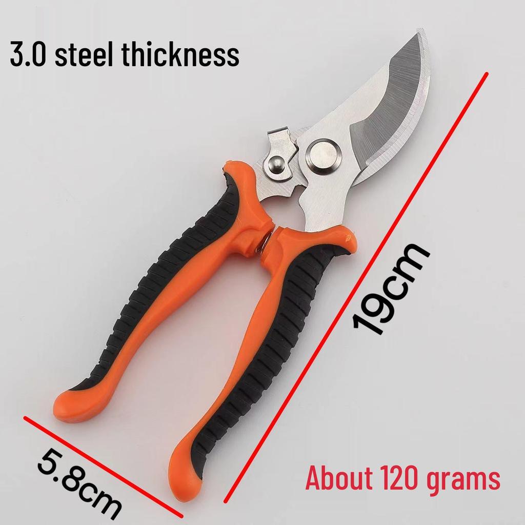 Stainless Steel Multi-Purpose Electrician's Scissors: Tin Snips, Wire Cutter, Stripper, Crimper.