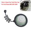 ABS Fuel Tank Cap with Tether for Ford Fiesta Focus KA,Black Gas Filler Cover Reduces Vapor Emission Car Replacement Part 1580852