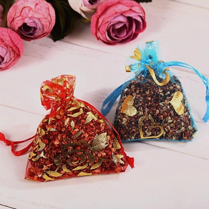 Sachet de fleurs séchées naturelles en bourgeons de lavande, déshydratant pour voiture, pour la maison, pour l'air et la moisissure, aromatique