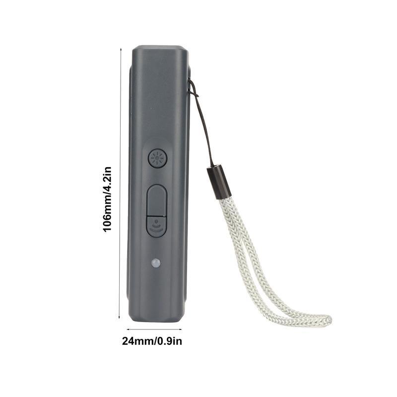 N11 Ultrasonic Bark Control Device Rechargeable Handheld Dog Bark Deterrent Devices with UV Violet Light Grey