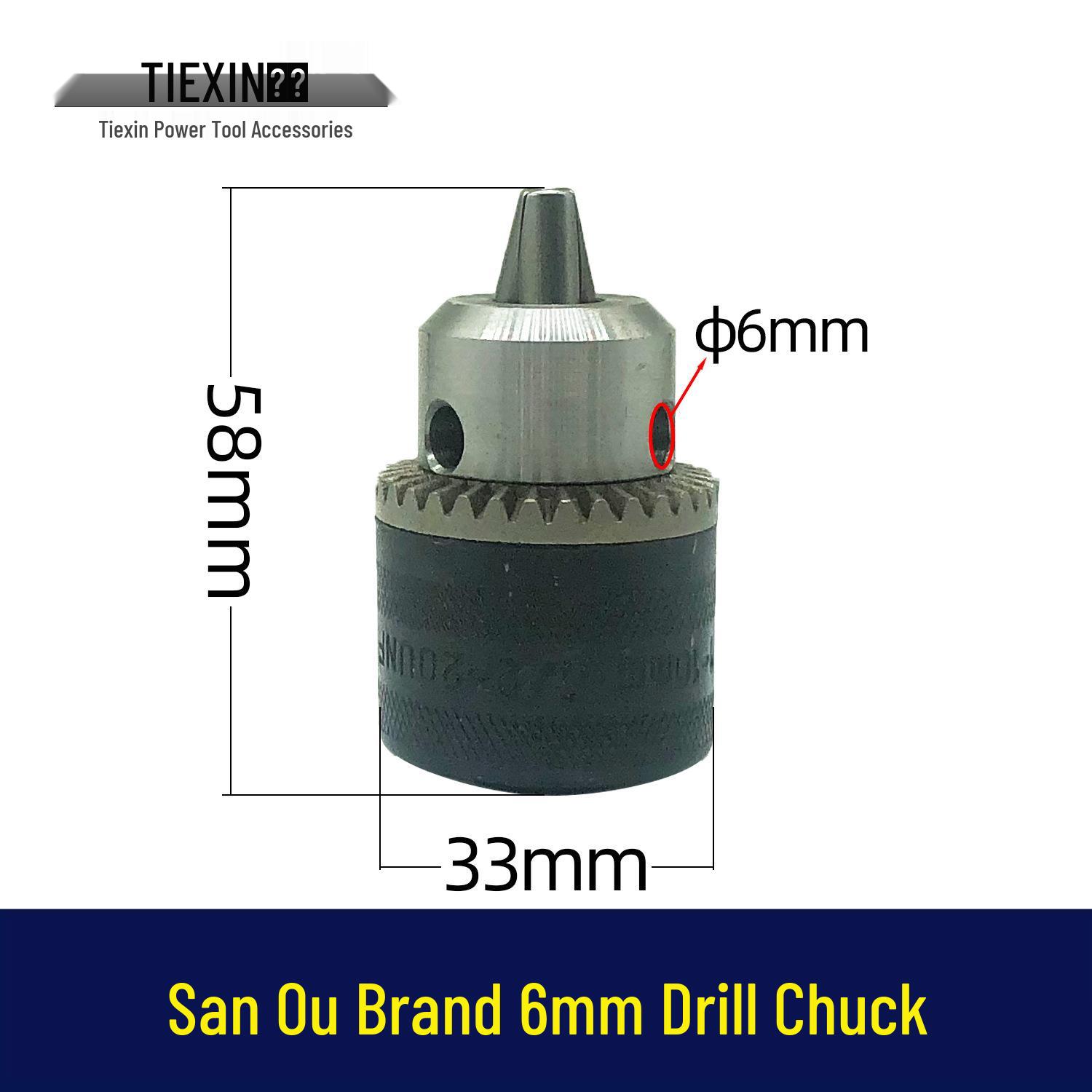 

Item 01279: Premium 6mm Threaded Drill Chuck - Electric Drill Accessory
