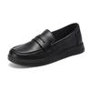 Soft-soled leather shoes versatile flat-soled new small mother dress high-end single shoes