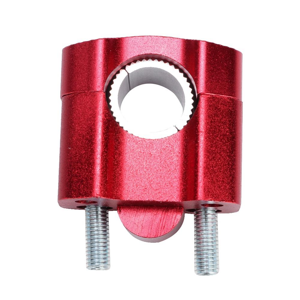 1 Pair of 22mm 28mm Bar Clamps Handlebar Risers for Motorcycle Refit Accessories Red
