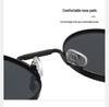 Steampunk Retro Round Sunglasses with Spring Temple for Men and Women