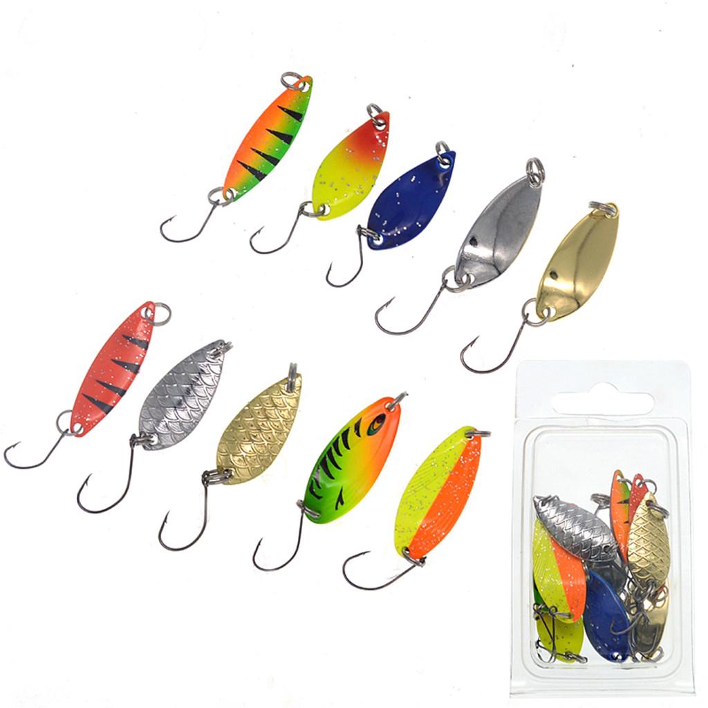 10PC Fishing  7cm Plastic Hard  Colorful  Fishing 