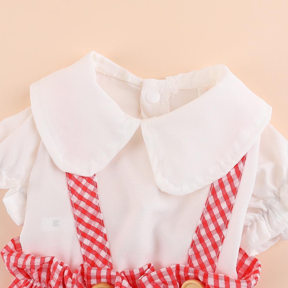 Yavru Köpek Giysileri İlkbahar Stili Bebek Yaka Elbise Kedi İlkbahar Sonbahar Yaz Teddy Than Ayı Küçük ve Orta Boy Köpek Yeni