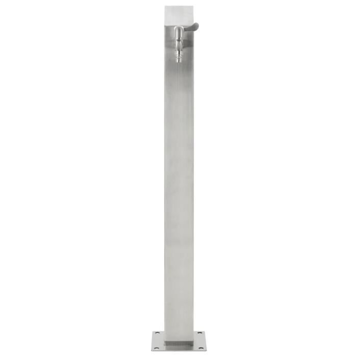 VidaXL Colonne à eau de jardin carrée Acier inoxydable 95 cm 45453