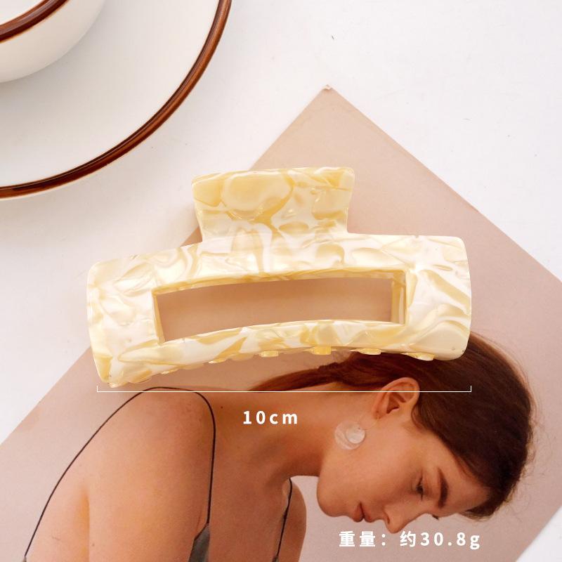 Vintage Crab Hair Clip Women Hair Clips Elegant Colorful Leopard Acetate Claw Clip Girls Hair Accessories Hair Barrettes New