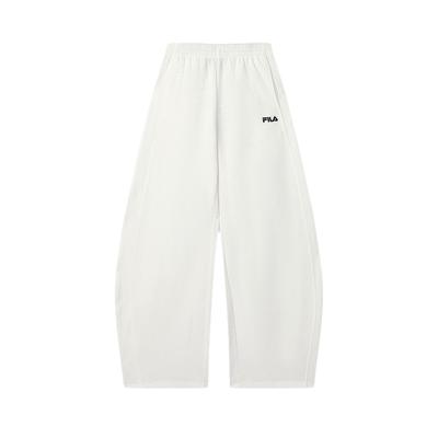 Original Logo Lace-Up Fashion Knitted Curved Pants Casual Pants Women Pants Cloud-Mushroom-White F11W529601F-WT