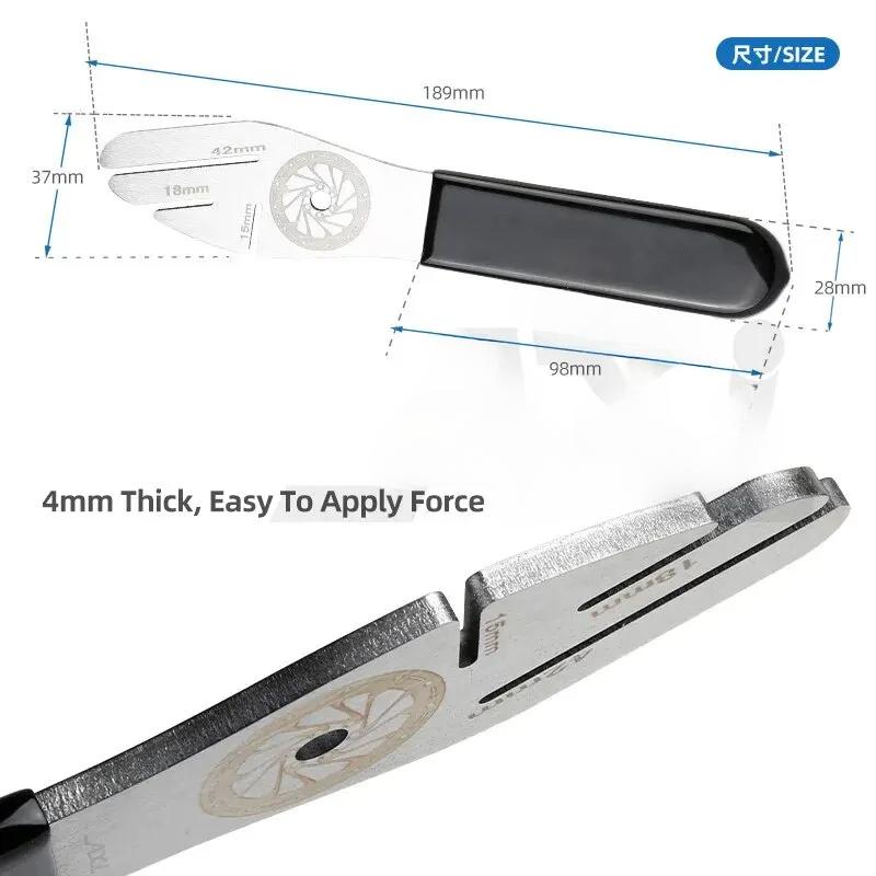 Bike Disc Brake Rotor Alignment Truing Tools Mountain Bicycle Disc Flattening Correction Wrench Stainless Steel Tool