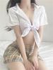 Sexy Cosplay Lingerie Student Uniform Anime School Girl Erotic Crotchless Lolita Underwear Dress Women Role Play Costumes Outfit