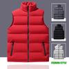 Herren Winter Stehkragen einfarbige Weste lässig vielseitig schlichte Weste Weste Weste Thermoweste Jacke Herren
