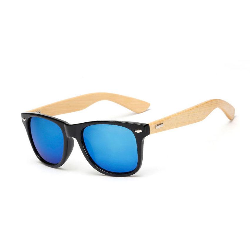 FOENIXSONG Vintage Sunglasses Women Men Bamboo Wood Arm Retro Fashion Sun Glasses Eyewear