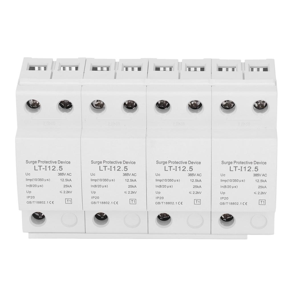 Dispozitiv de protecție la supratensiune Protector de circuit 4P 12.5KA?25KA AC385V Consumabile Electrice Clasa T1