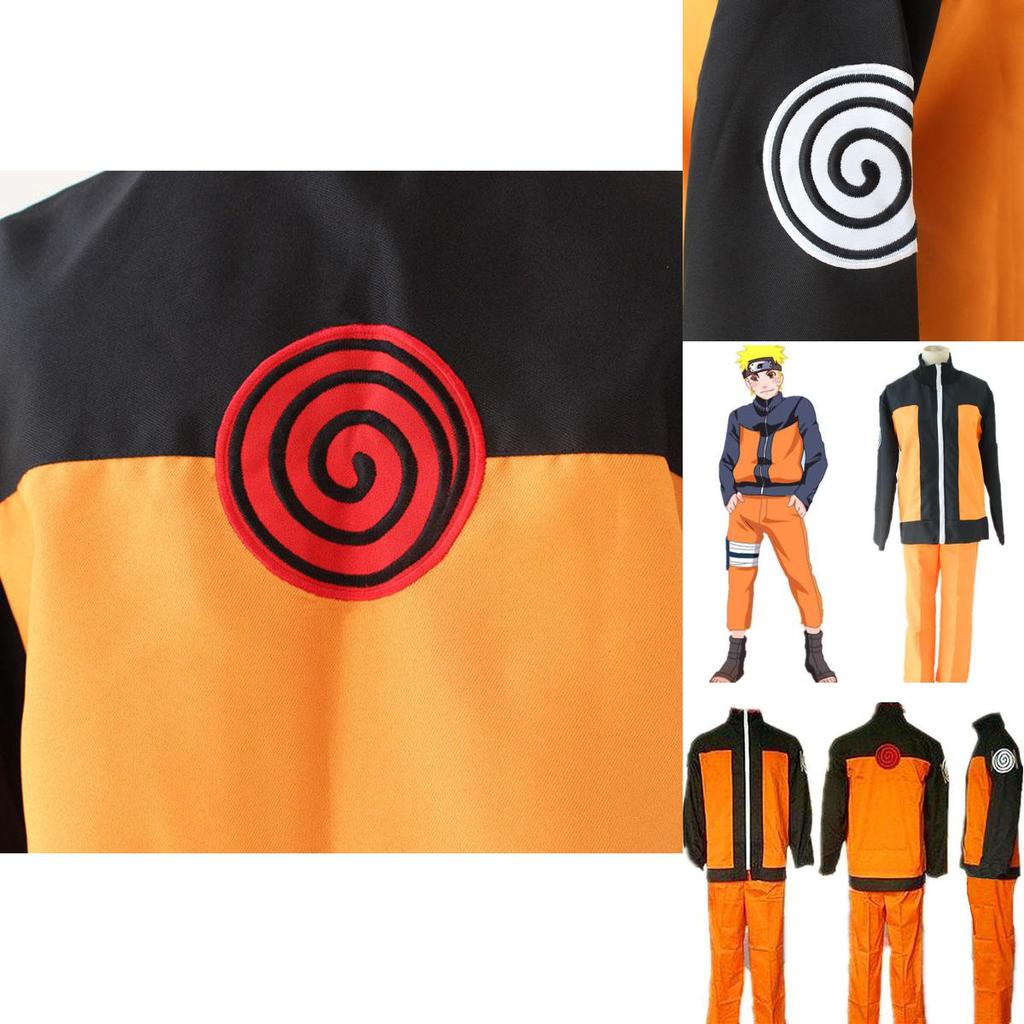 Premium Quality Naruto Uzumaki 2nd Shippuden Cosplay Costume Coat And Pant Fashion Uniform For Anime Enthusiasts