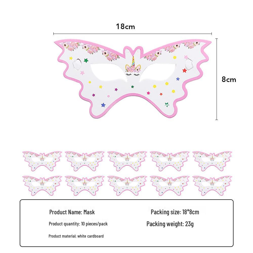 Unicorn Pink Party Set: Paper Plates, Napkins, Utensils, and Tablecloth for Children's Birthday.