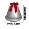 Inflatable Christmas Balls Outdoor Large PVC Christmas Bell With Bow Home Decor Lawn Ornaments For Indoor Outdoor Office Pathway