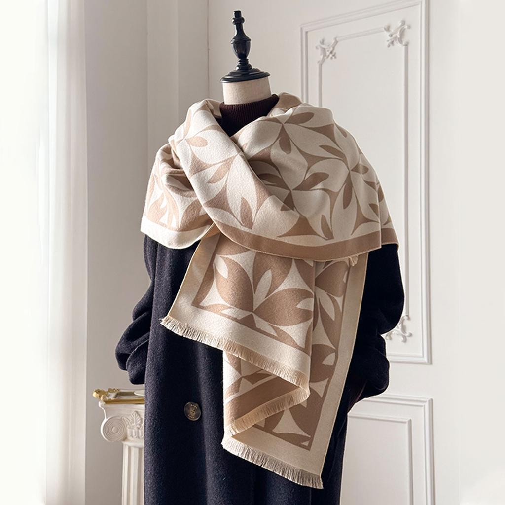 Winter Warm Luxury Cashmere Pashmina Scarf For Women Thick Shawl Wrap Neckerchief Fashion Bufanda Echarpe Poncho Blanket