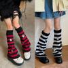 Star Striped Leg Warmers for Women-Lolita Boot Stockings 80s Party Legwarmers