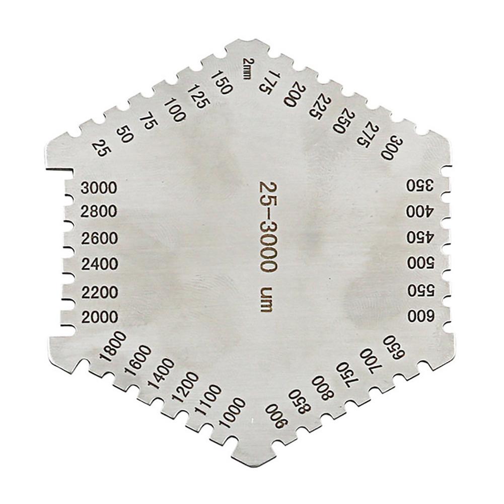 High Precision Thickness Gauge Stainless Steel Sample Weld Inspection Ruler