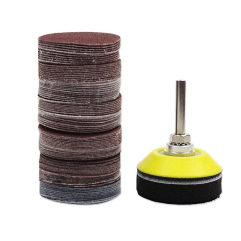 100Pcs Set 2 Inch Sanding Discs Pad Kit For Drill Grinder Rotary Tools With Backer Plate Includes 80-3000 Grit Sandpapers