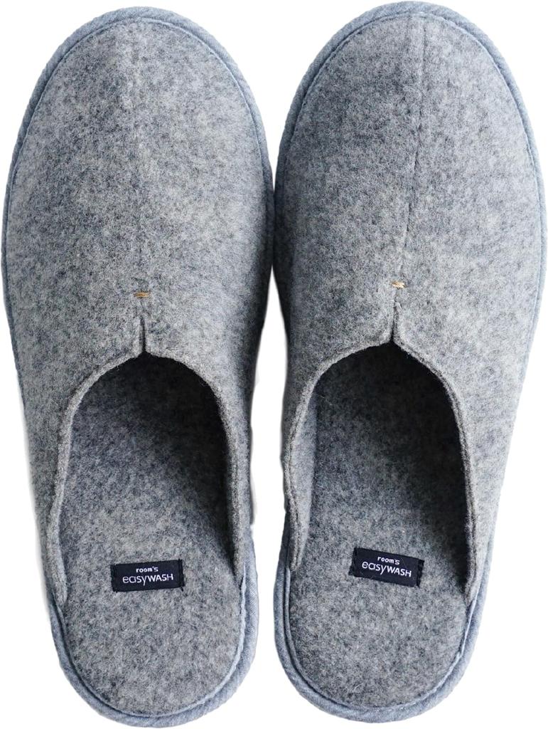 Frontier easyWASH Washable Size for Men and FR0302 Room's Slippers, Gray, L, Women, Washable,