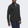Adidas Dwr Quarter-Zip Sweatshirt Solid Logo Stand Collar Long Sleeve Men Sweatshirt Black HZ0436