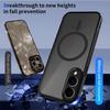 For Samsung Galaxy S25 Edge Magnetic Case Skin Touch Matte Translucent PC + TPU Anti-Drop Phone Cover