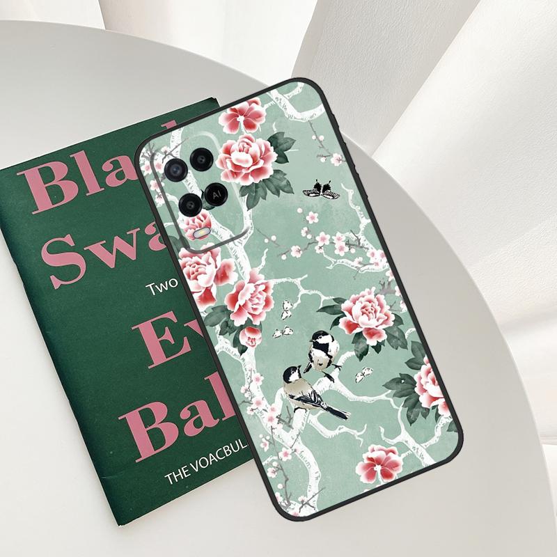 Garden Birds Case For Oppo A96 A76 A16 A15 A17 A52 A72 A54S A57S A58 A78 A98 A57 A77 A54 A74 A94 Cover