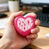 Love Heart Squeeze Toy Anxiety Relieving Heart Shape Sensory Fidget Toy Concentration Aid Relaxation Decompression Hand Exercise Toy