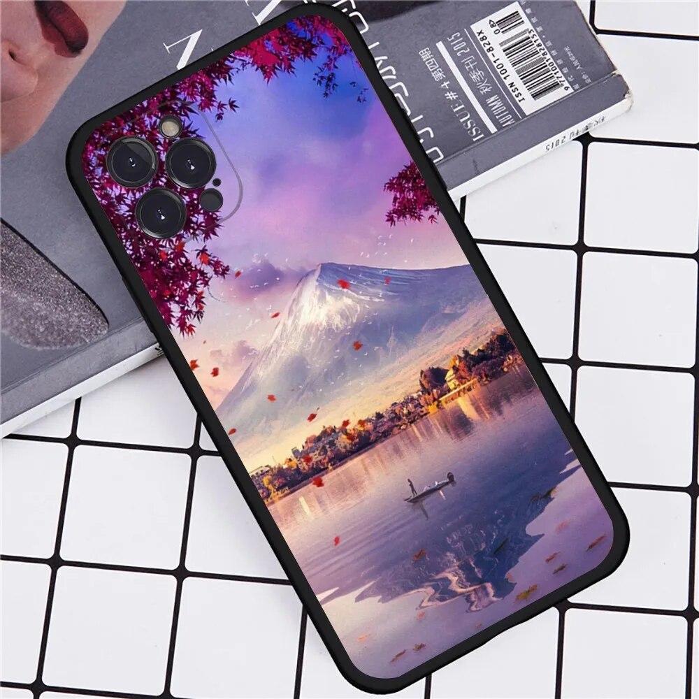 Mount Fuji Landscape Phone Case pro iPhone Samsung Galaxy Redmi Xiaomi Oppo OnePlus Note SA 7 8 9 10 11 12 13 14 20 21 22 23 53 54 Pro Max Plus Ultra