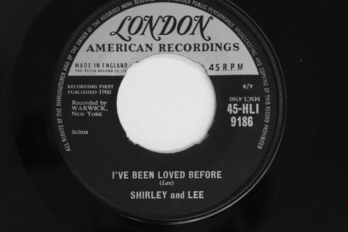 

7-дюймовая пластинка SHIRLEY & LEE - I ve Been Loved Before / Like You U 45HLI9186 LONDON AMERICAN 1960 UK Рок Б/У