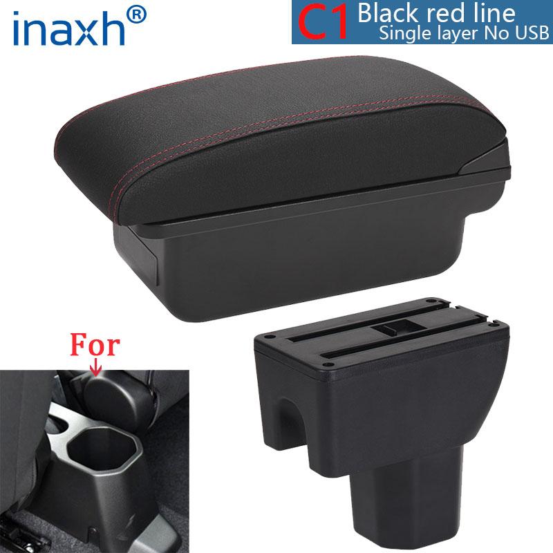 For Suzuki IGNIS Armrest Retrofit Parts Interior Details Storage Box Simple Installation Car Armrest Box Car Accessories USB