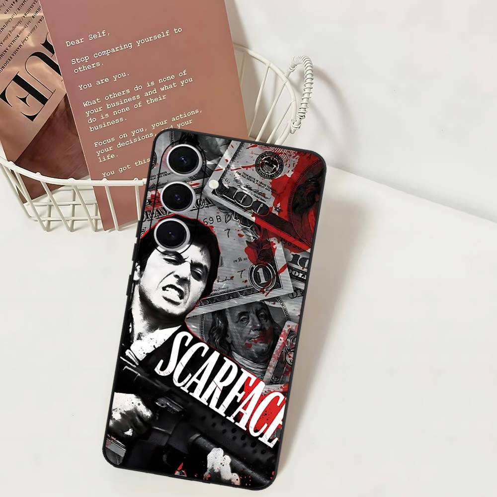

Film Scarface Tony Montana Phone Case For Samsung S 24 Fe 25 Ultra Plus 20 Lite 21 30 22 23 24 22 Ultra 5G Fundas Samsung S25