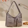 Middle Aged Women's Bag New Fashionable Women's Bag Soft Leather Large Capacity Single Shoulder Crossbody Bag Multi-layer Backpack