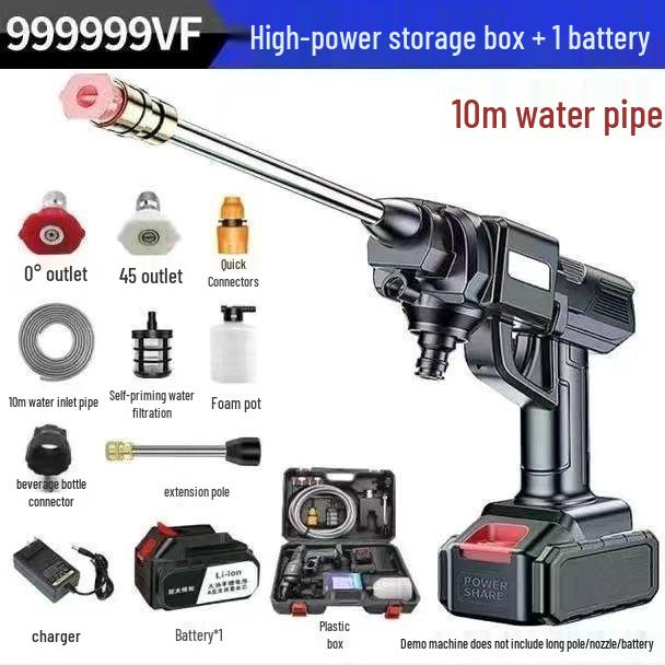 Cordless Rechargeable High-Pressure Car Washer with Lithium Battery