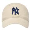 MLB Cotton Baseball Caps Unisex Ecru Fashion 3ACP6601N-50BGP