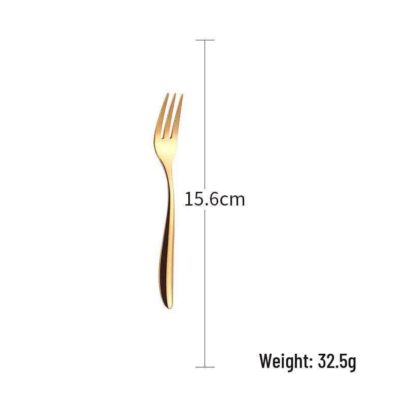 Elegantes 4-teiliges goldenes Besteckset: Messer, Gabel, Löffel aus 304 Edelstahl für Hotels