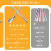 304 Stainless Steel Straw Spoon, a two-in-one fruit tea filter and stirrer with a removable straw and spoon, reusable (style 1)