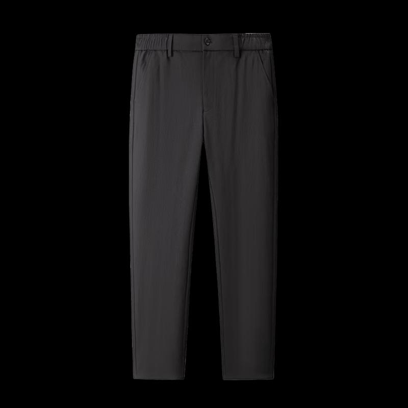ROMON Men's Elastic Waist Casual Straight Long Pants