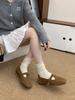 Fashion Mary Jane Shoes Female Genuine Leather 2025 Spring New Shallow Slip On Ladies Casual Ballet Shoes Soft Leather Eelgant Ballet